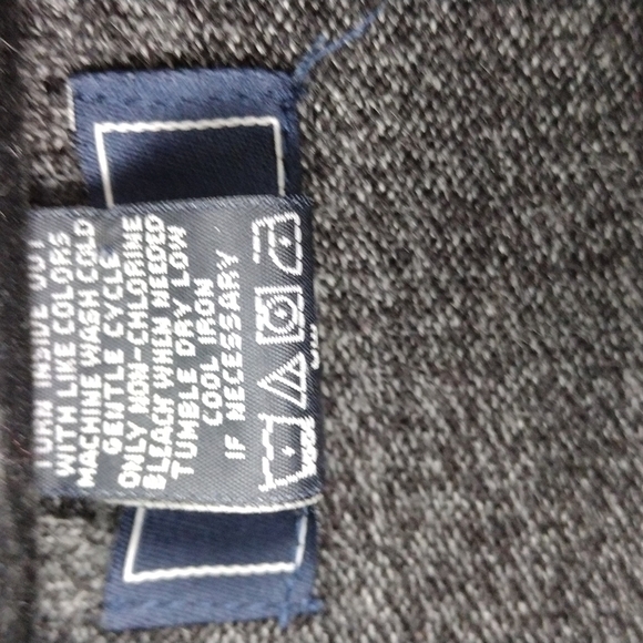 Dockers Dark Grey Mock Neck 3/4 Zip Long Sleeve Lightweight Pullover Sweater - Picture 6 of 8